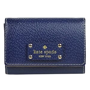 Kate Spade- New York Graham Wellesley Wallet /Card Holder ( Navy / Gold 💛💙)